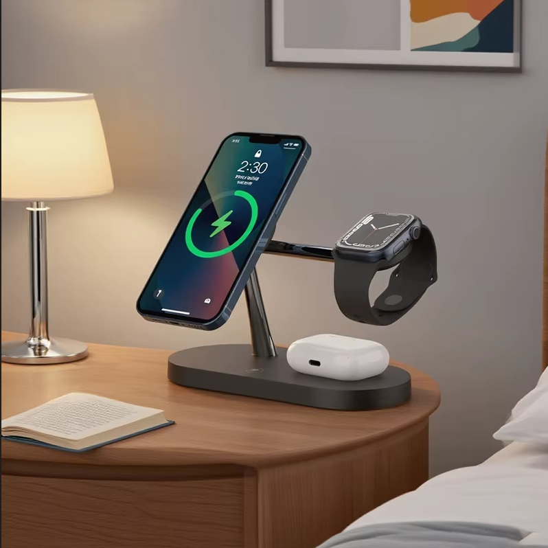Chargeur Sans Fil 3-en-1 Magnétique