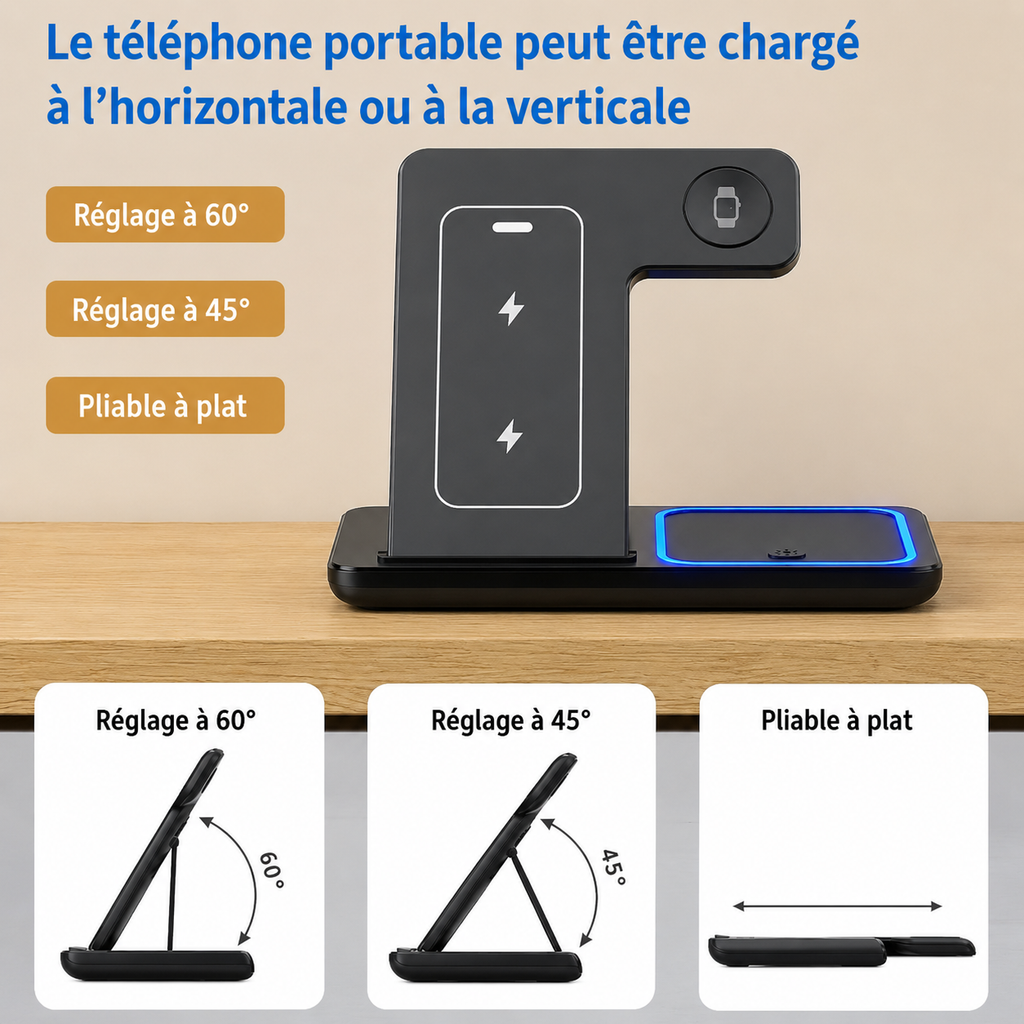 Station de Charge Rapide 3-en-1